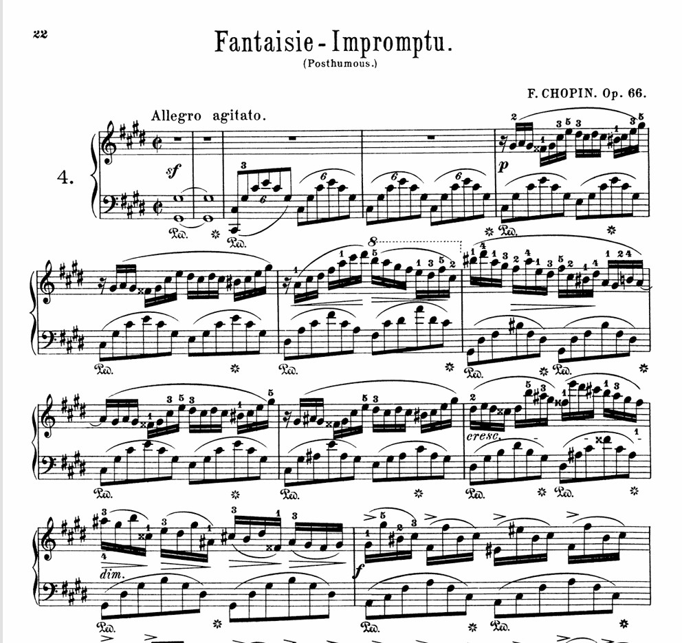 Fantaisie-Impromptu – F. Chopin