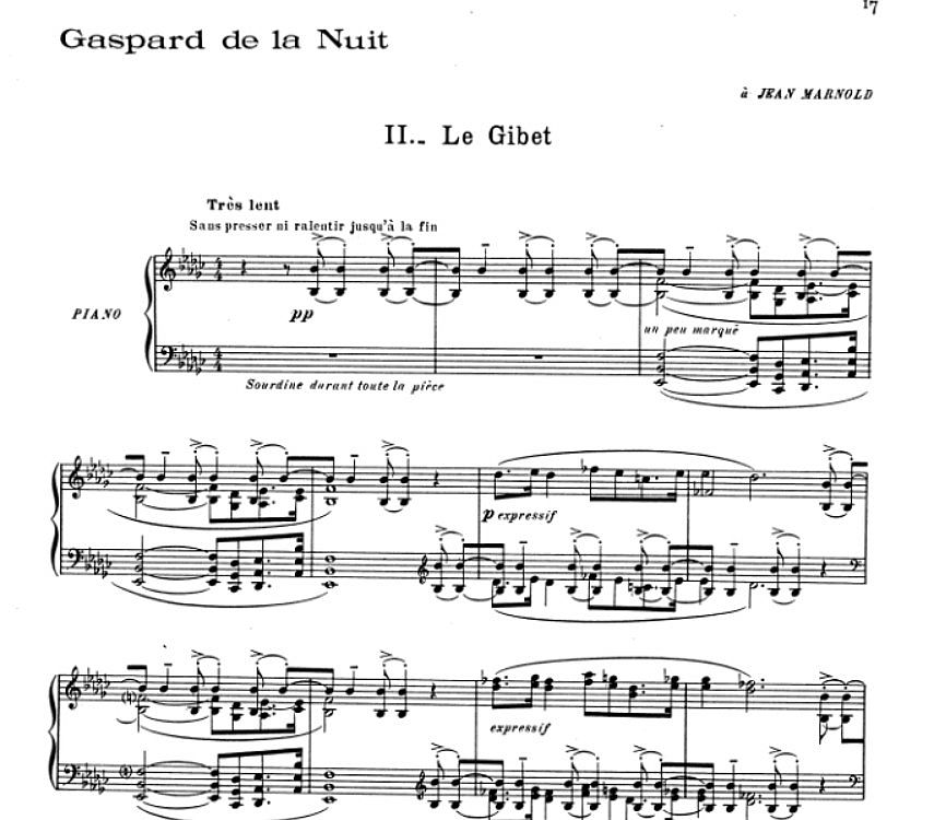 Gaspard de la Nuit II. Le Gibet – M. Ravel