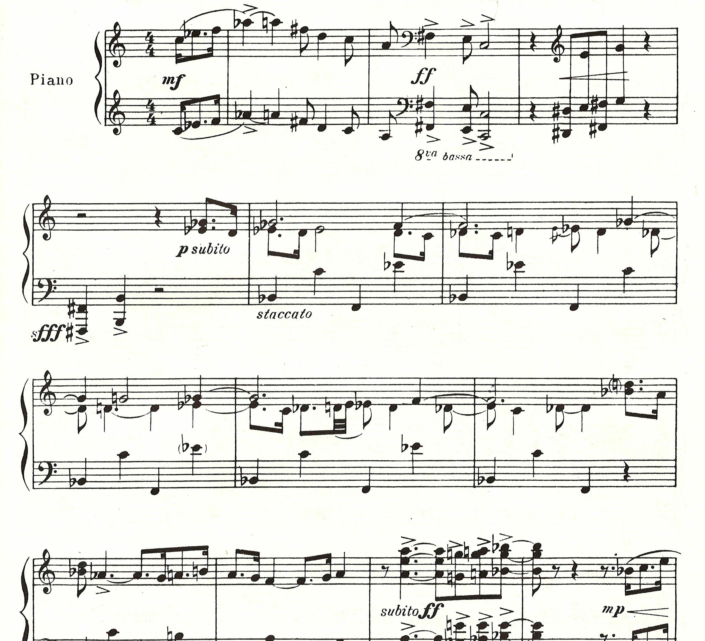 Rag Time by Stravinsky